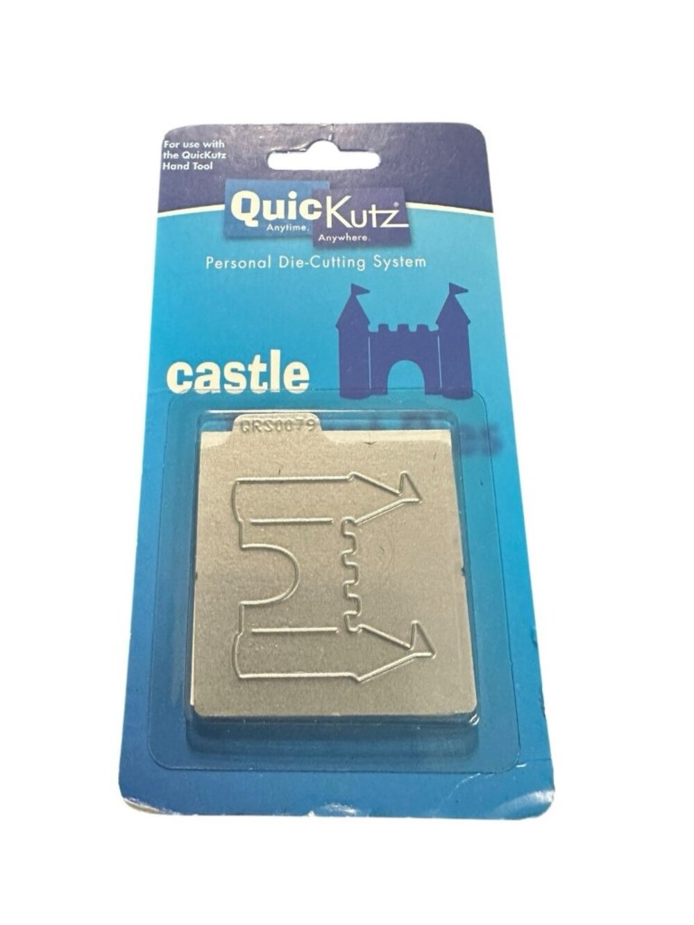 Quickutz 2x2 Die Castle RS-0079 New Retired Paper Crafts Scrapbooking